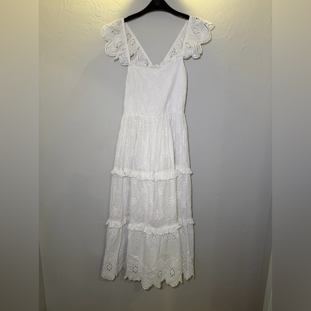 Cleobella White Lace Maxi Dress